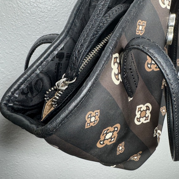 Brighton F327990 women's leather handbag tote black &‎ white double handle - Picture 11 of 16